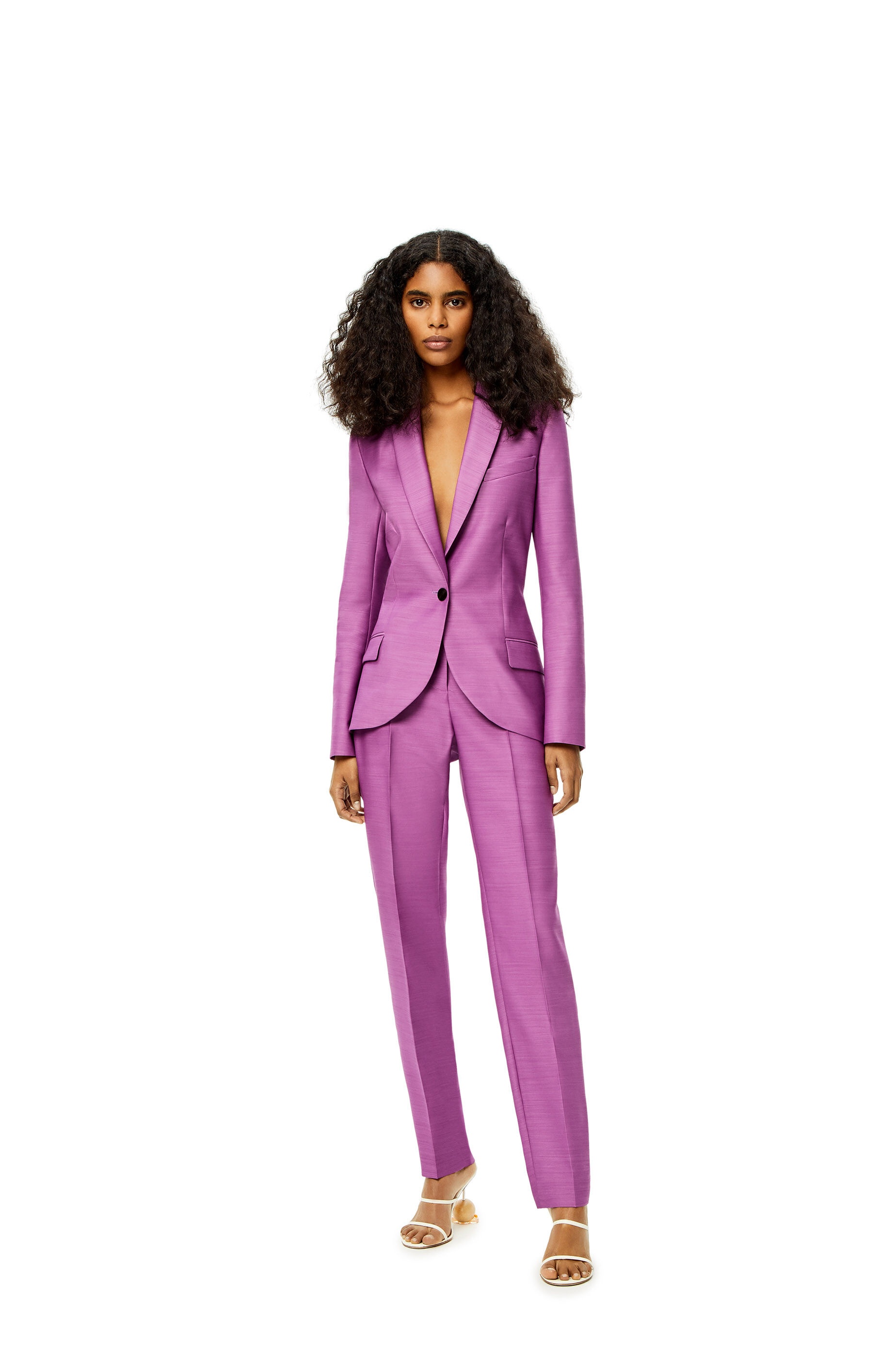 Twisted tailored jacket in wool and silk - 2