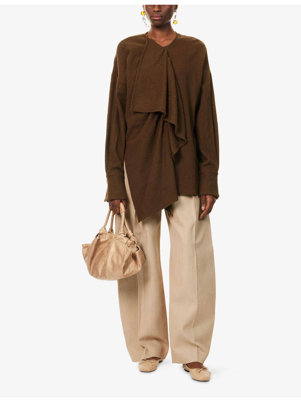 Tumble Asymmetric Wool Top - 2