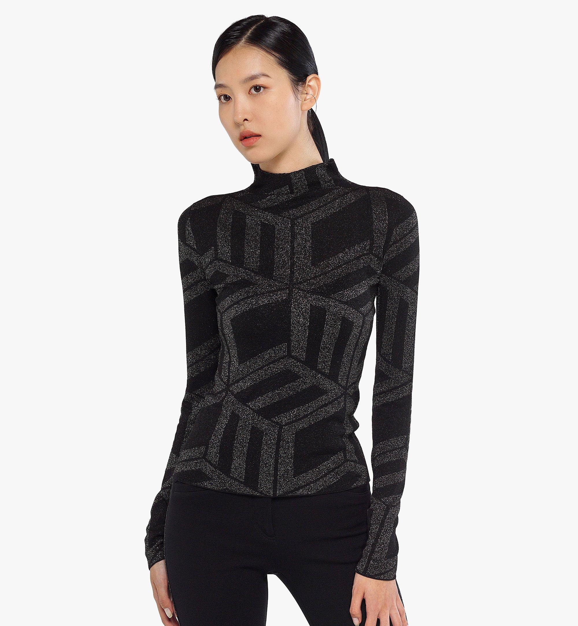 Women’s Après Ski Cubic Jacquard Knit Top - 5