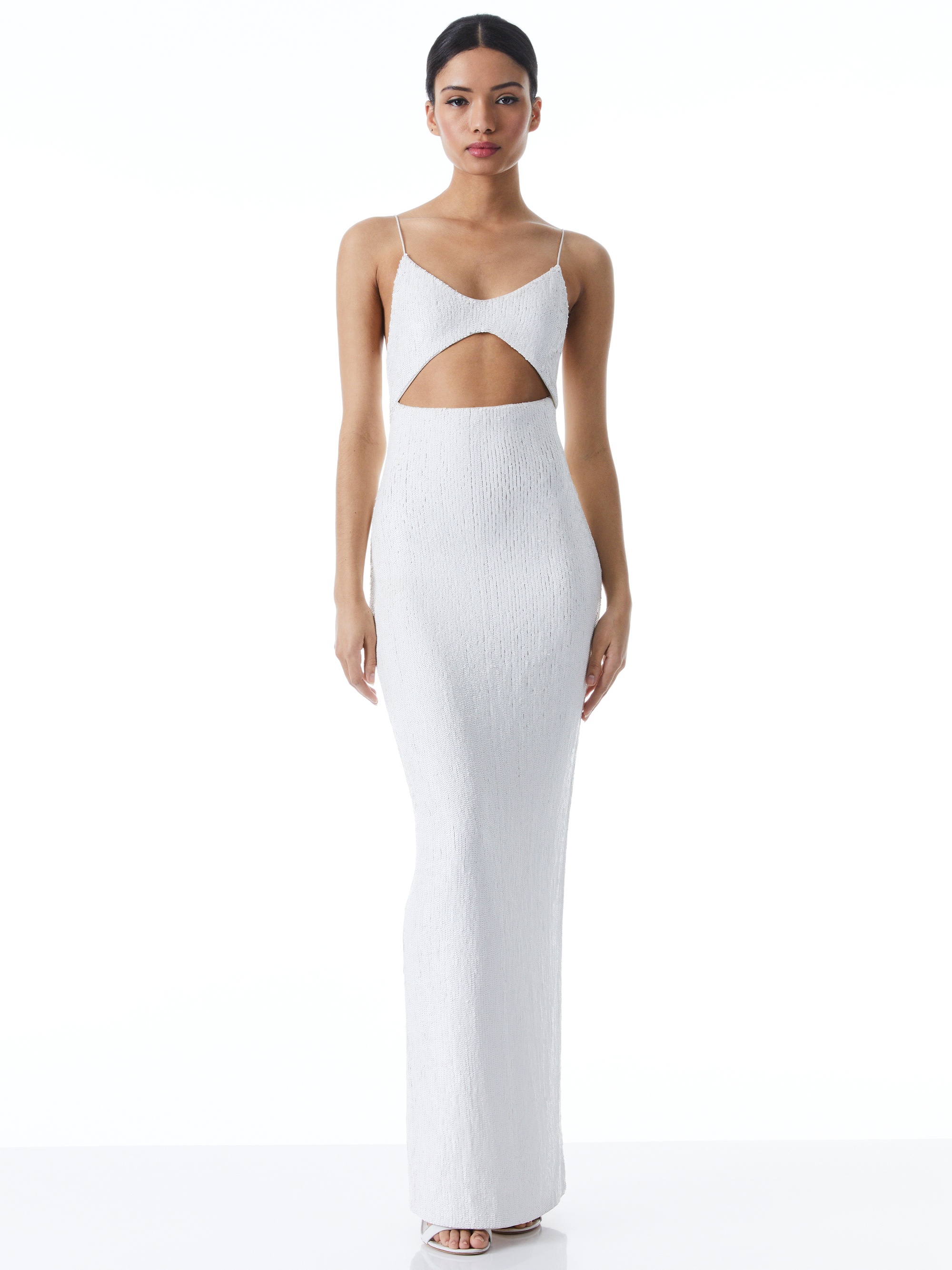 VALLI CUT OUT SEQUIN CAMI DRESS - 2