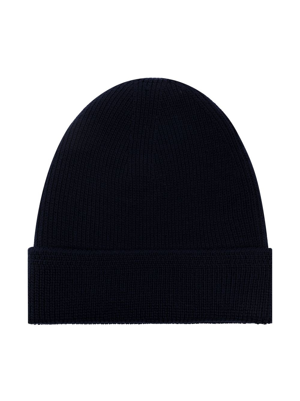 logo-patch ribbed beanie - 3