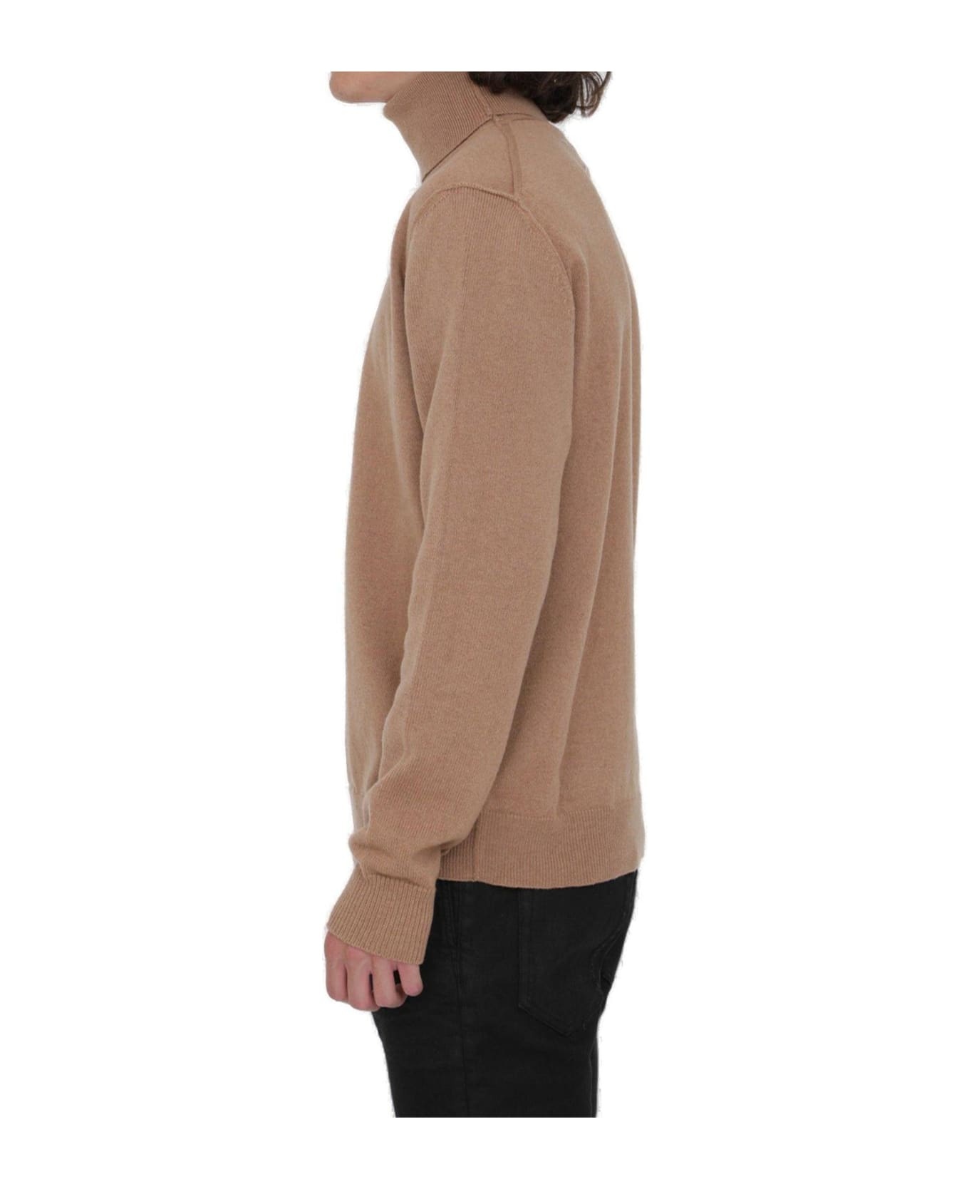 High-neck Cashmere Sweater - 3