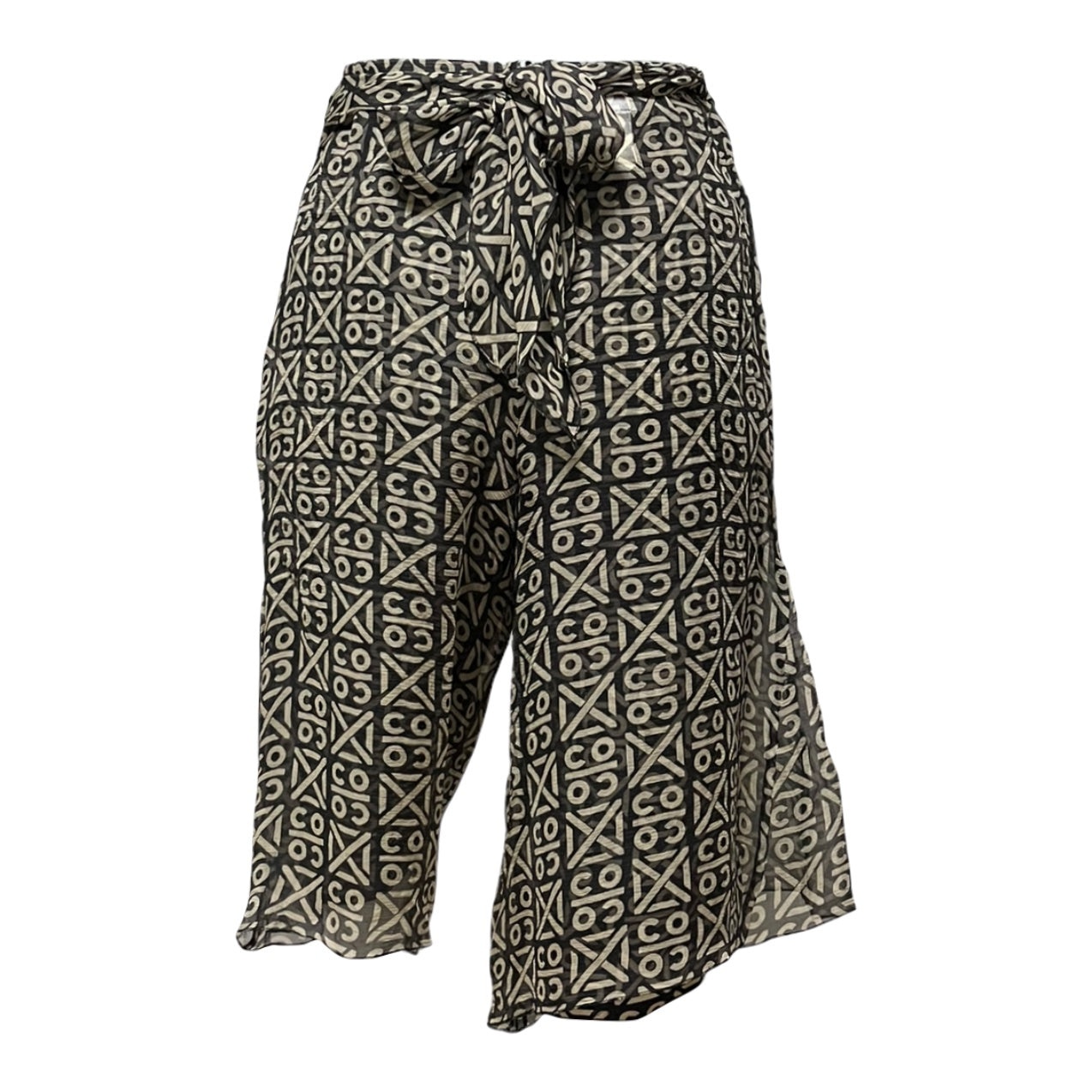 CHANEL Fall Winter 2000 Coco Logo Cropped Gaucho Pants - 2