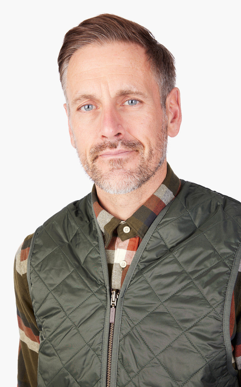 QUILTED ZIP LINER OLIVE - 5