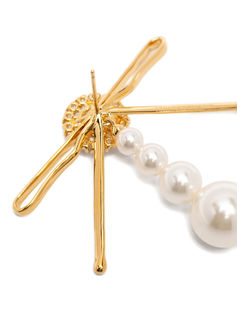 Shushu/tong Pearl Embellished Earrings 3