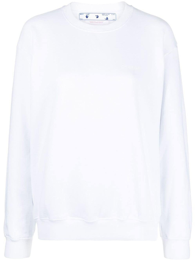 Diag-stripe print sweatshirt 1