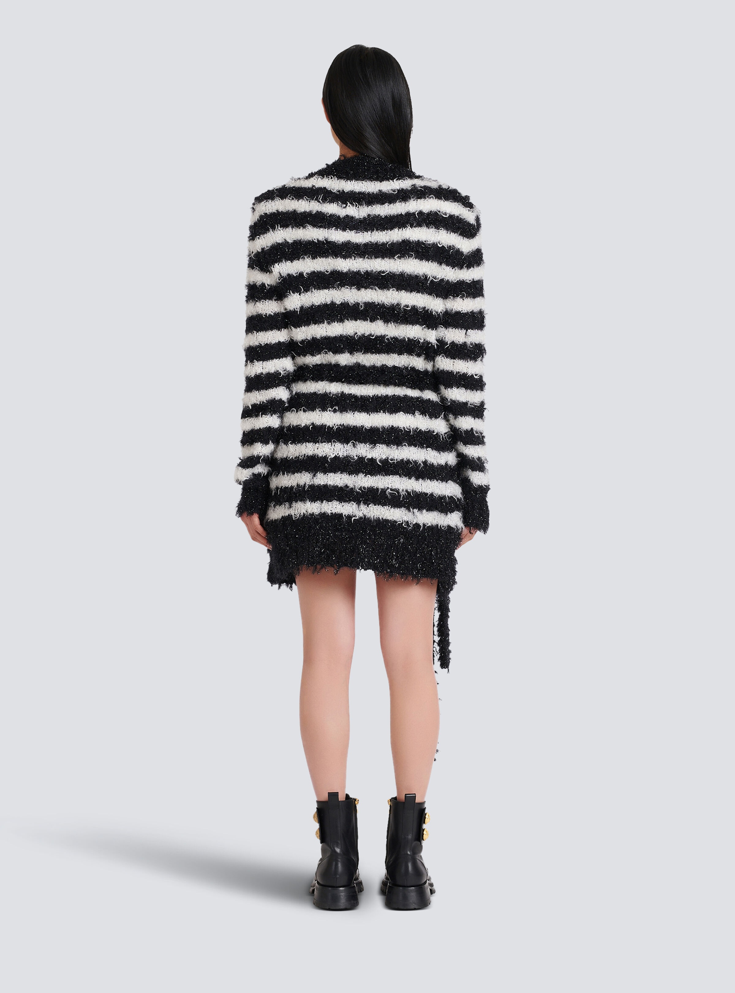 Striped knit cardigan - 4