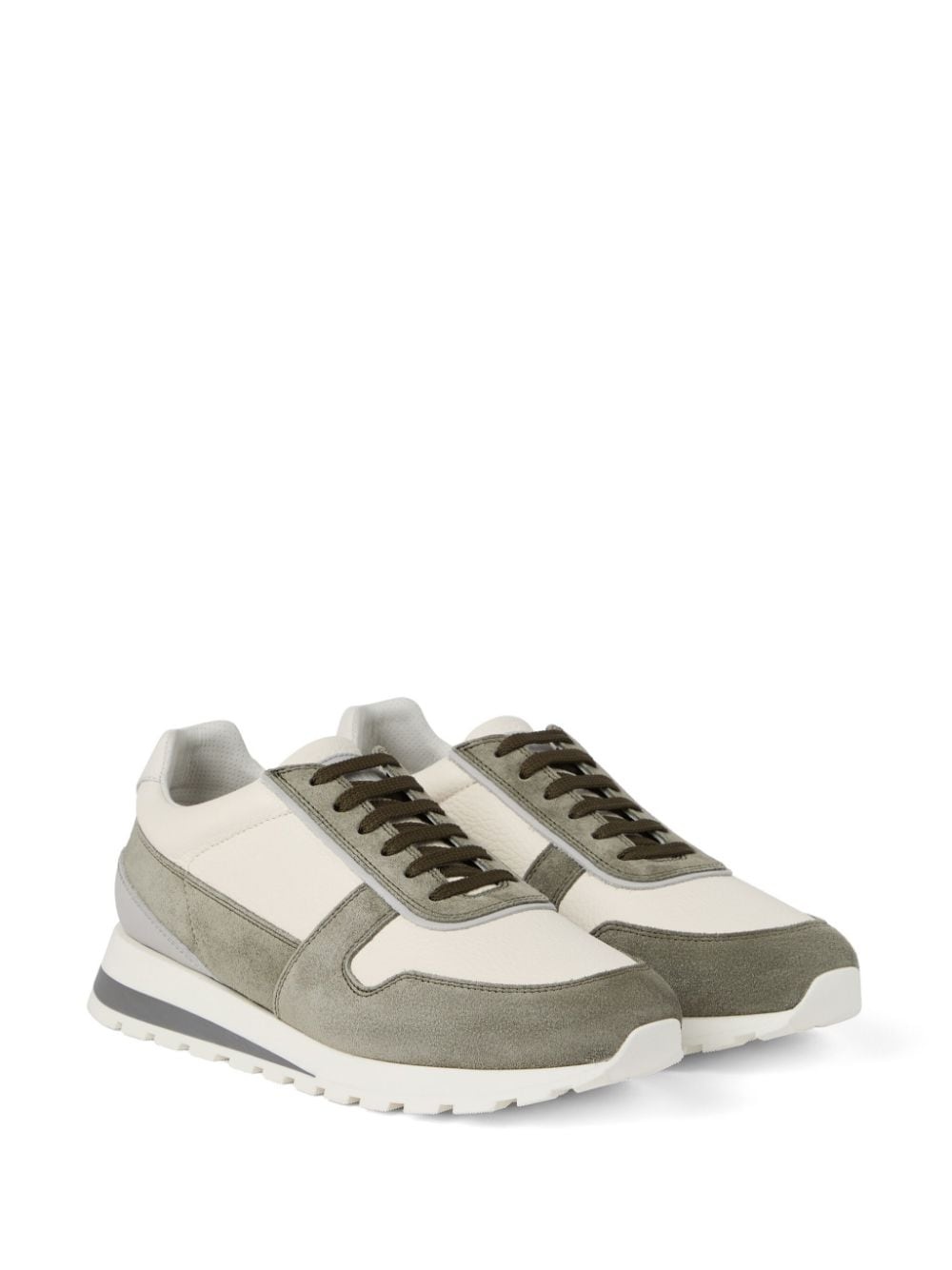 colour-block panelled trainers - 2