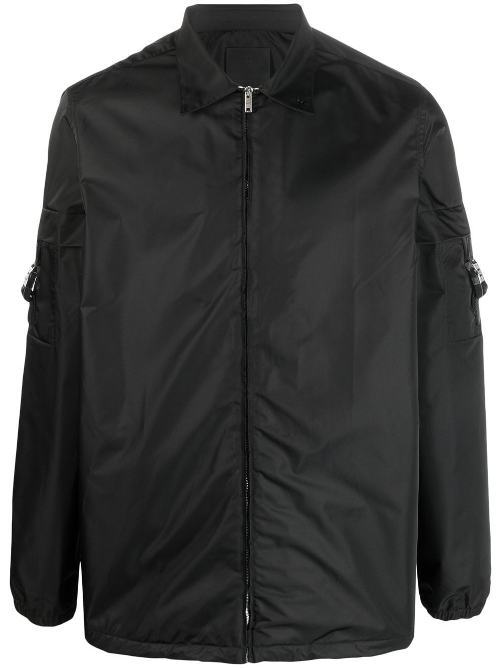 zipped long-sleeve shirt - 1