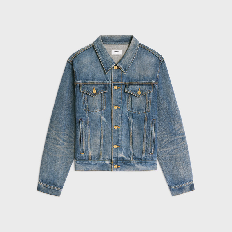 oversized trucker jacket in union wash denim 1