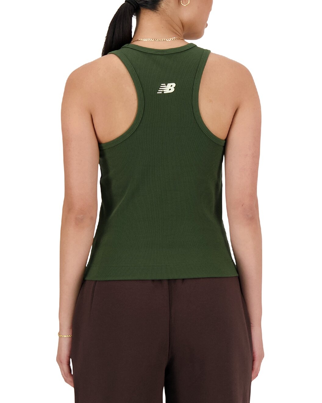 New Balance Linear Heritage Rib Knit Racer Tank - 2
