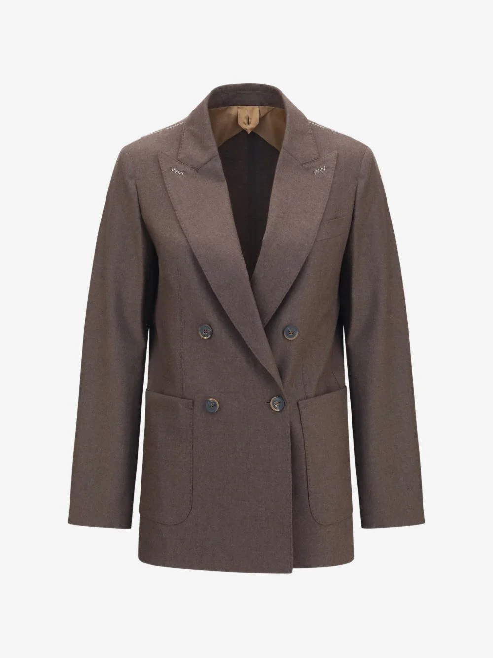 double-breasted peak-lapels jacket - 1