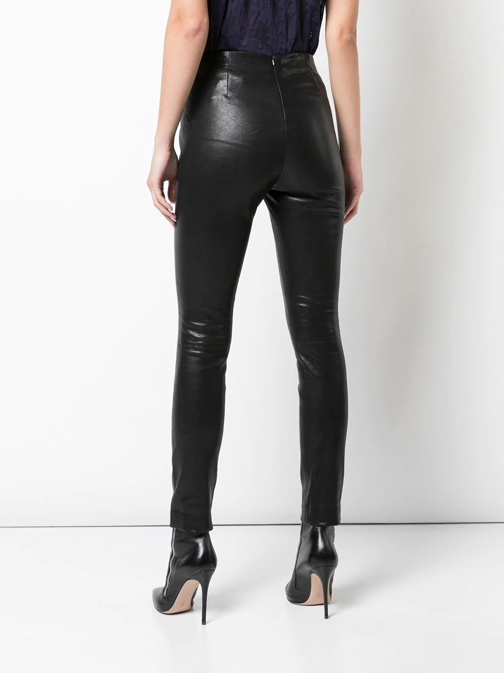 high rise skinny fit trousers - 4