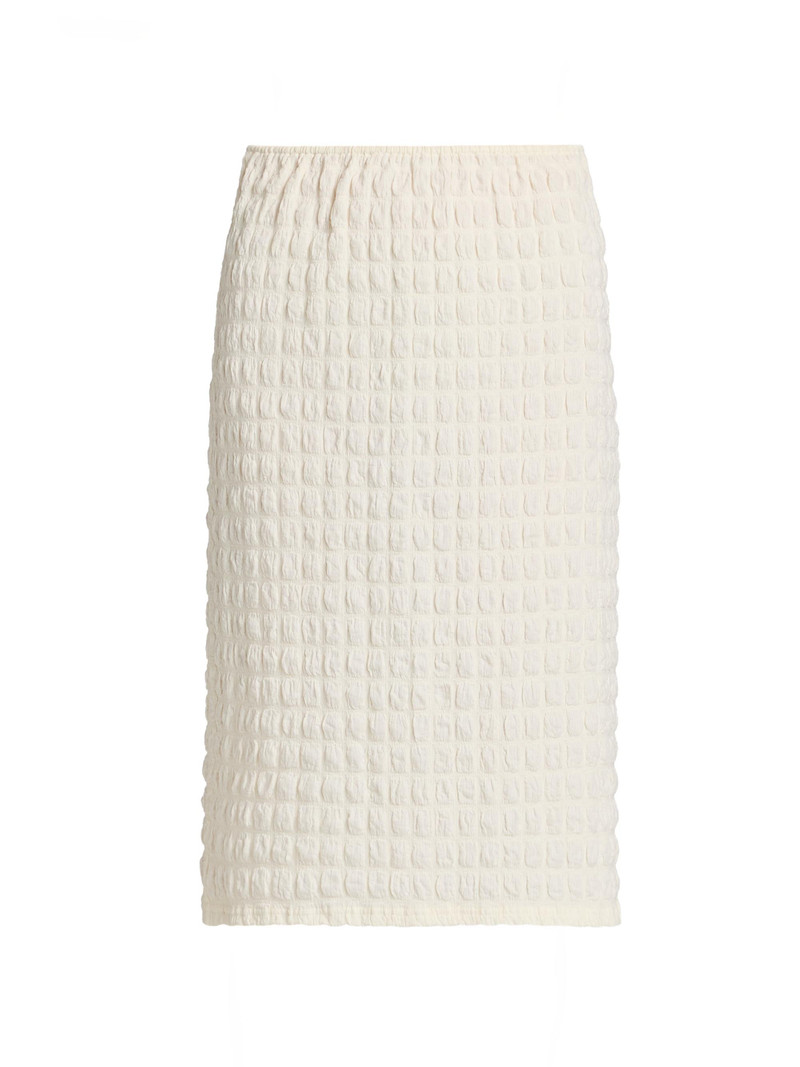 Women's Lori Textured Pencil Skirt - Off White 1