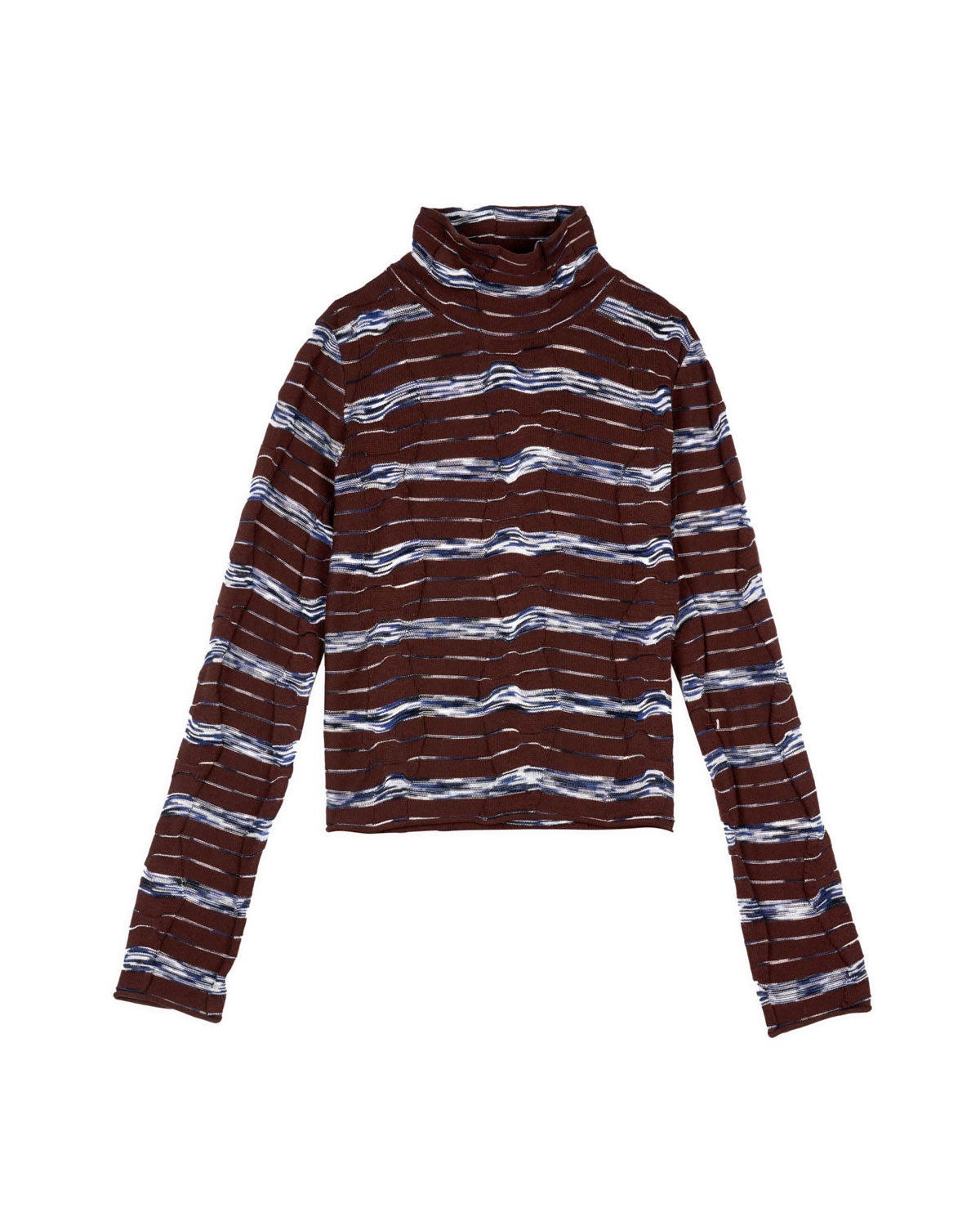 Space Dye Turtleneck - Navy Multi - 1