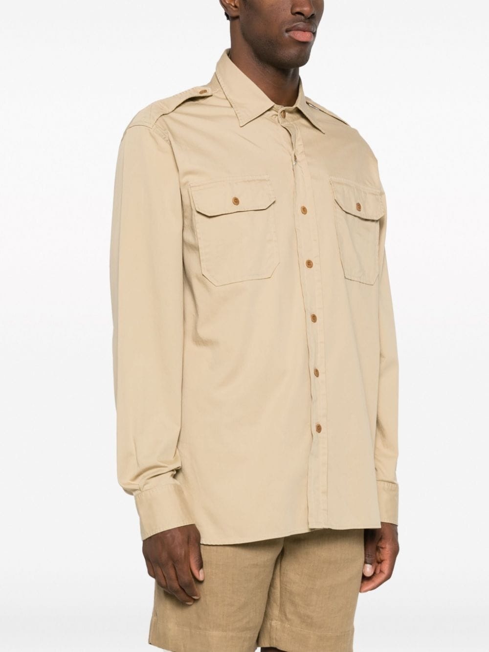 long-sleeved cotton shirt - 3