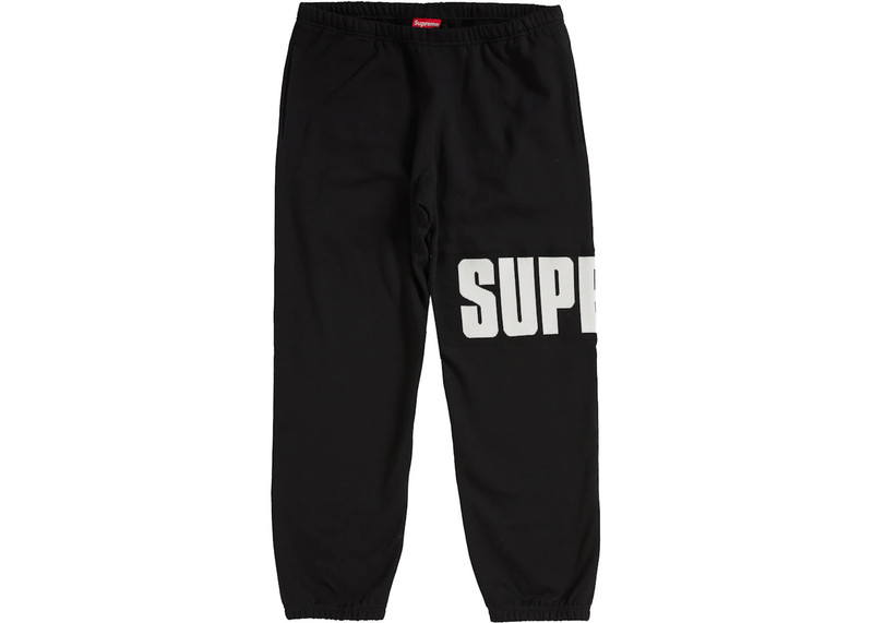 Supreme Supreme Rib Sweatpant Black outlook