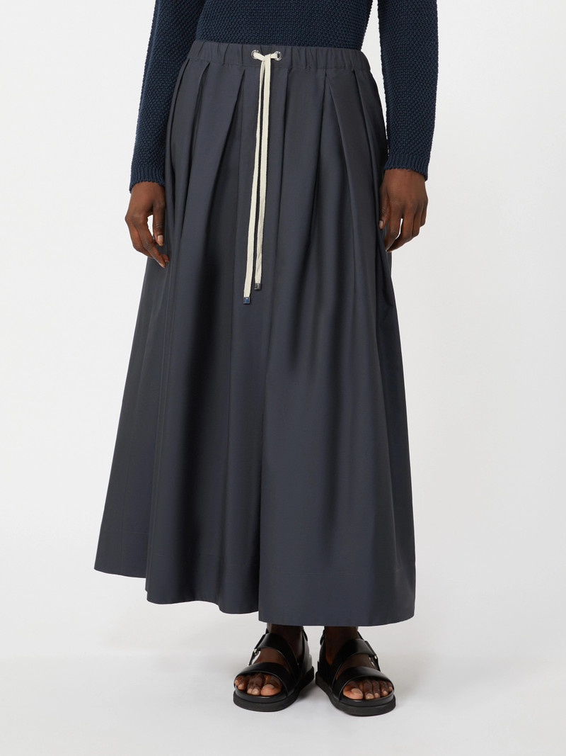 PINETA Cotton poplin skirt - ULTRAMARINE 3