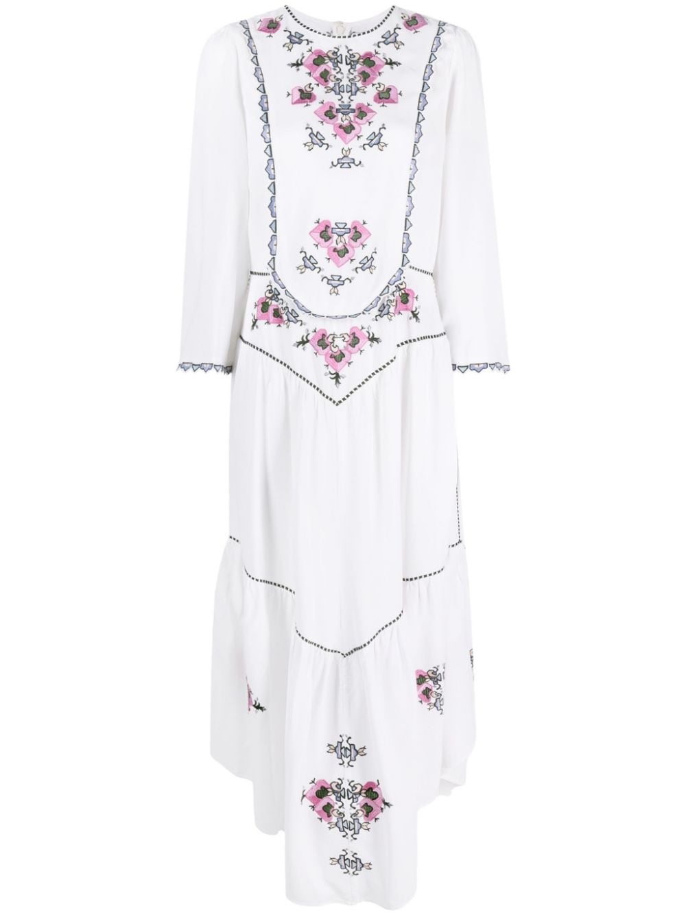 ワンピース Isabel Marant Embroidered dress with bangs Isabel Marant embroidered midi dress | REVERSIBLE