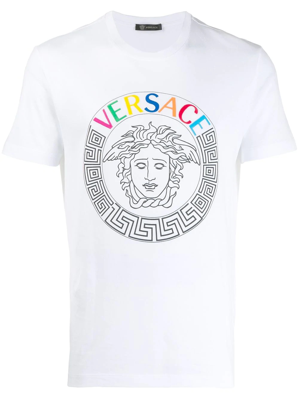 embroidered logo Medusa T-shirt - 1