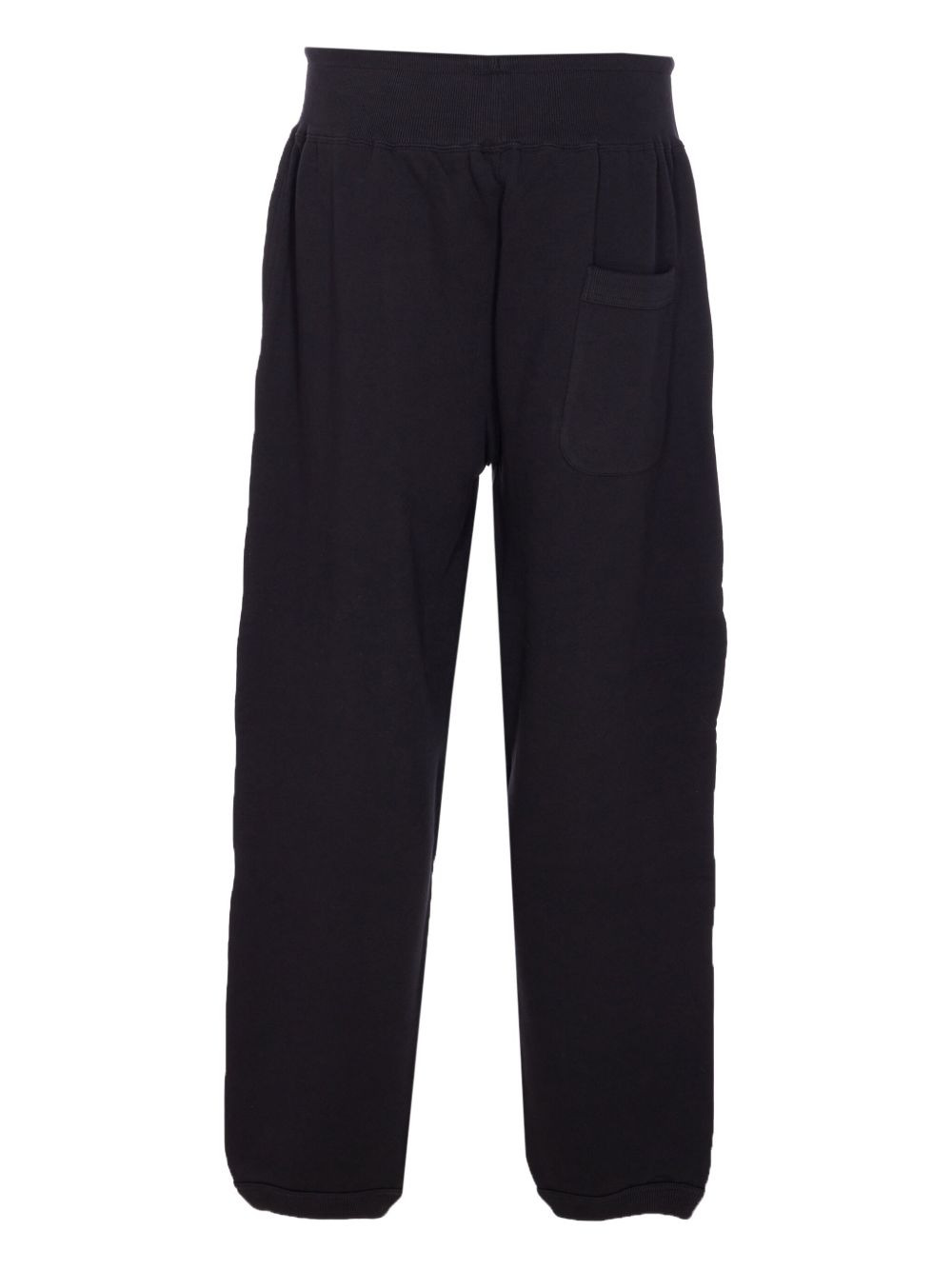 graphic-logo cuffed trousers - 2