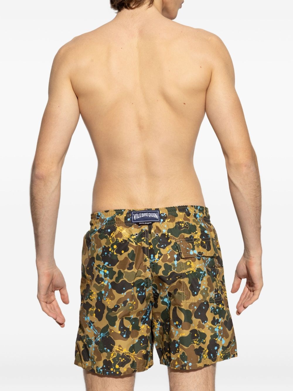 x Vilebrequin paint-splatter print swim shorts - 4