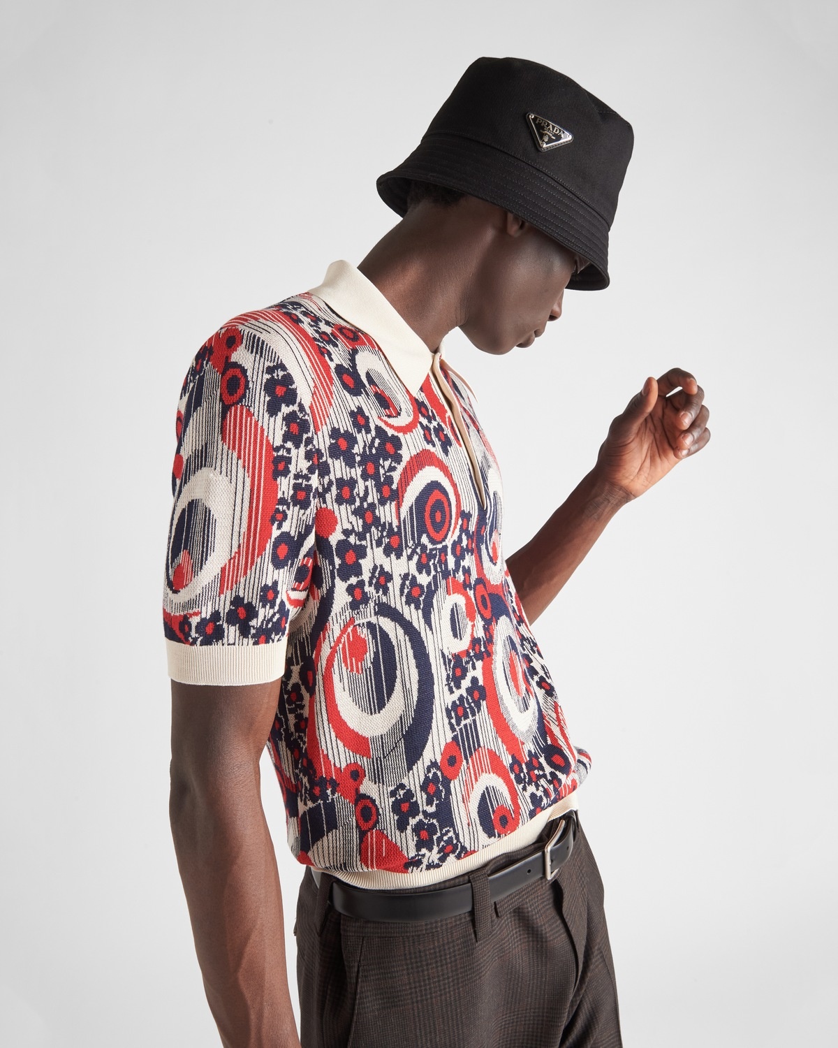 Cotton and silk polo shirt - 3