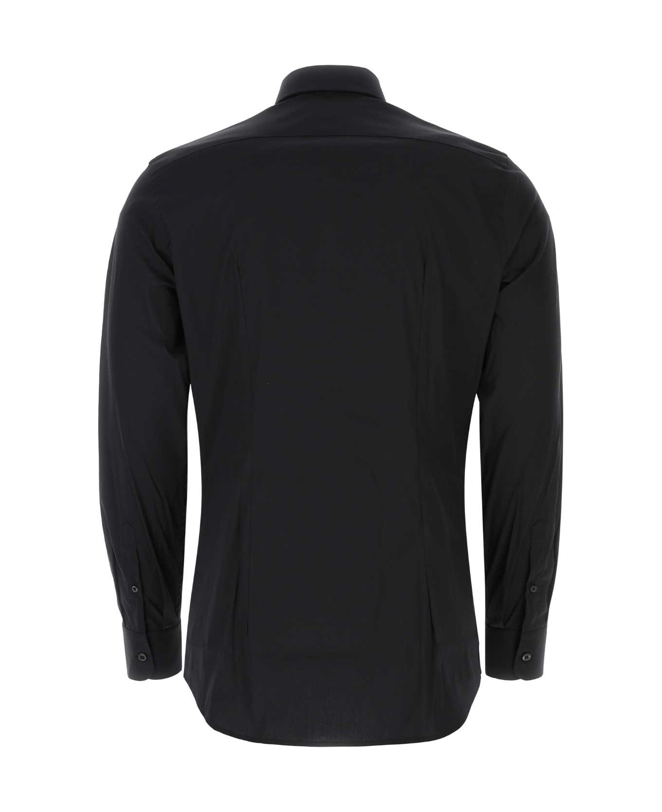 Black Poplin Shirt - 2