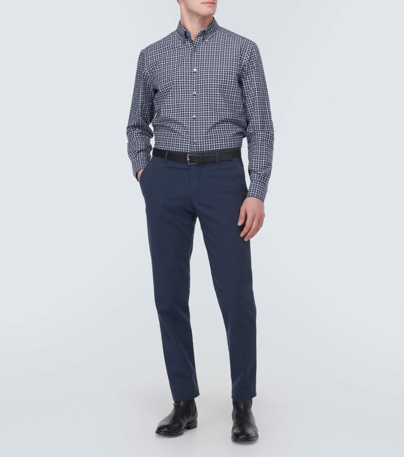 ZEGNA Checked cotton shirt outlook