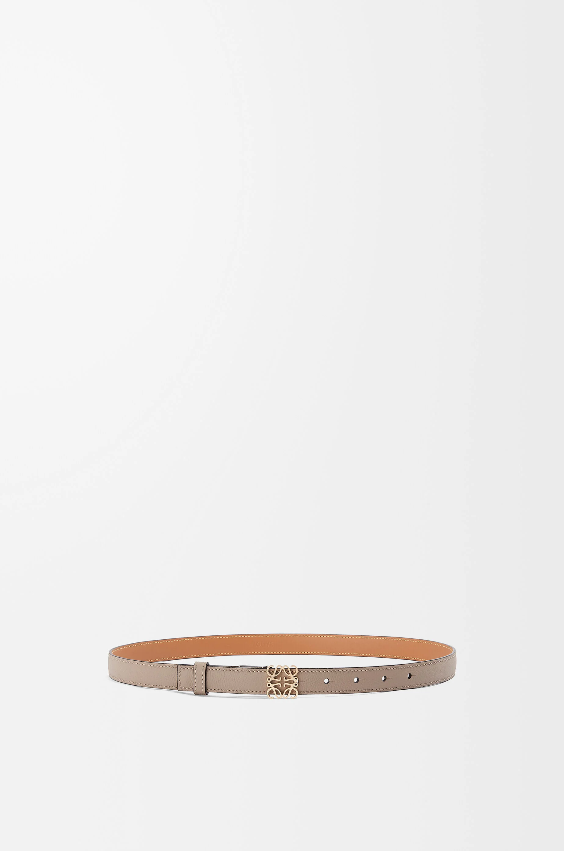 Anagram belt in pebble grain calfskin - 1
