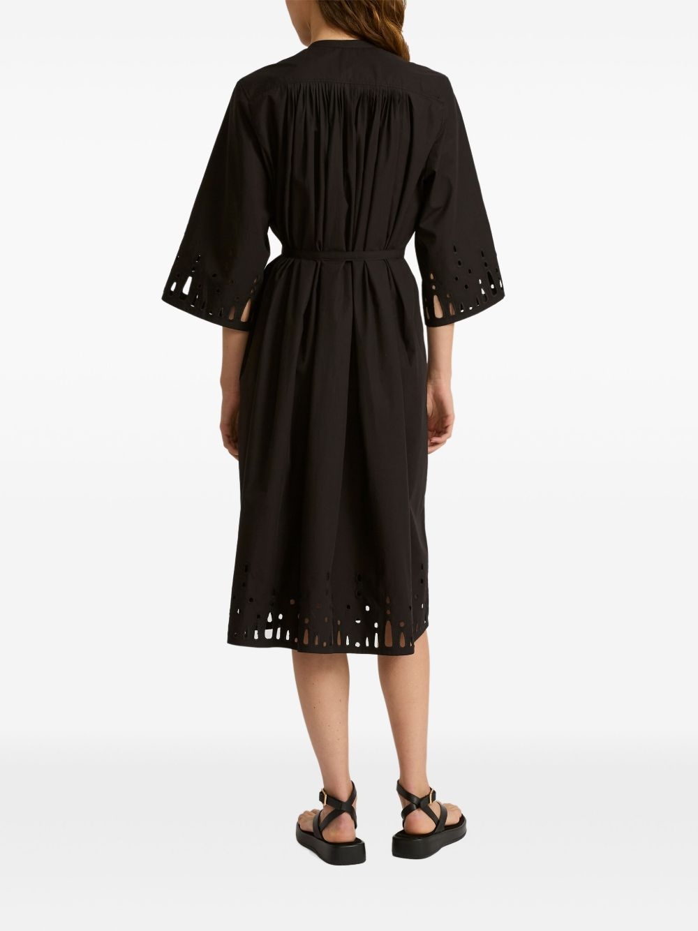 poplin midi dress - 3