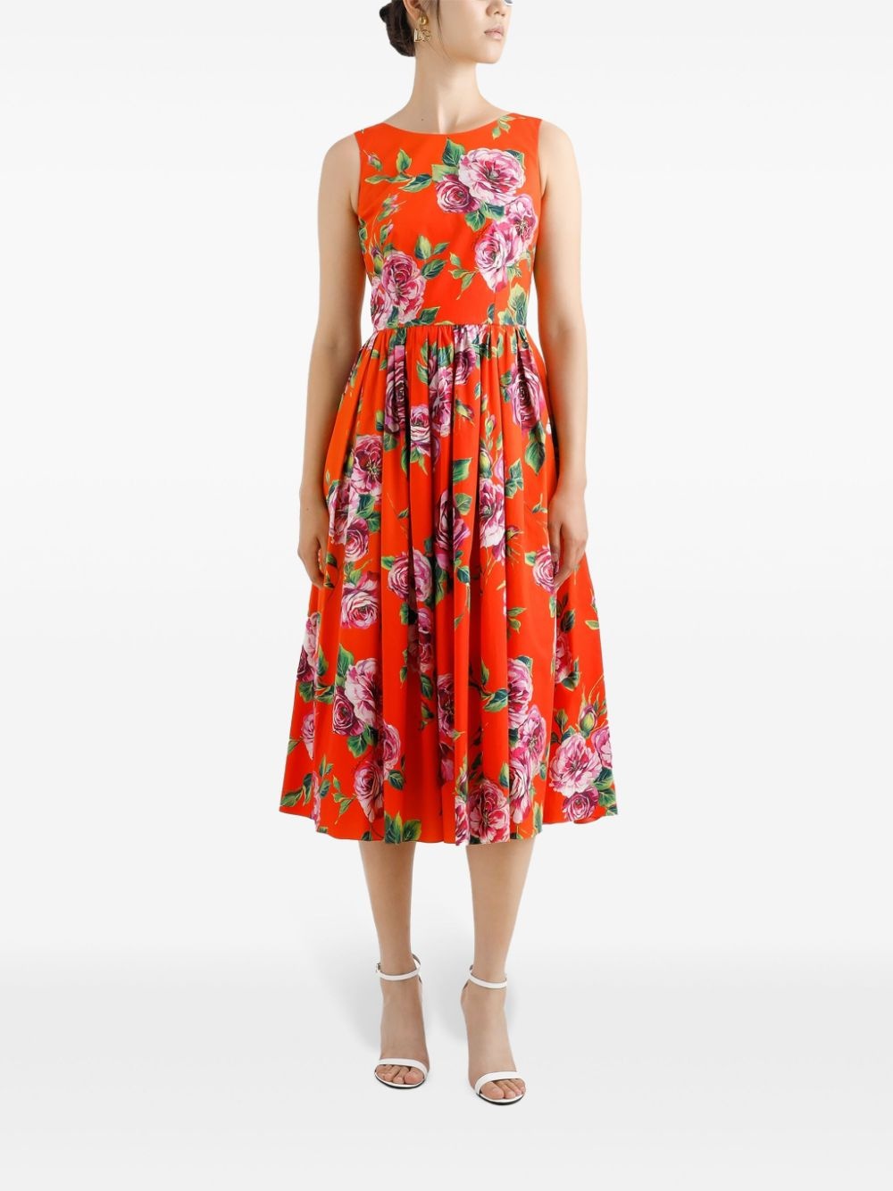 floral-print midi dress - 2