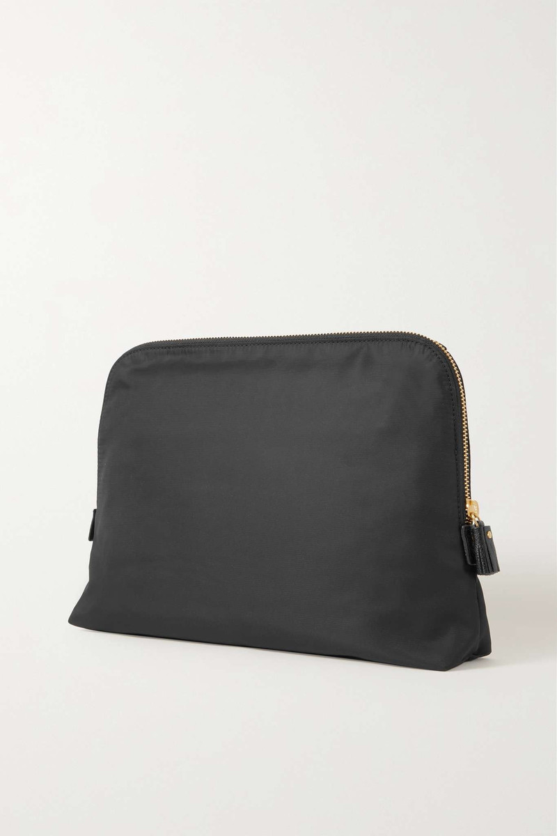 Anya Hindmarch + NET SUSTAIN Lotions and Potions leather-trimmed ECONYL cosmetics case outlook