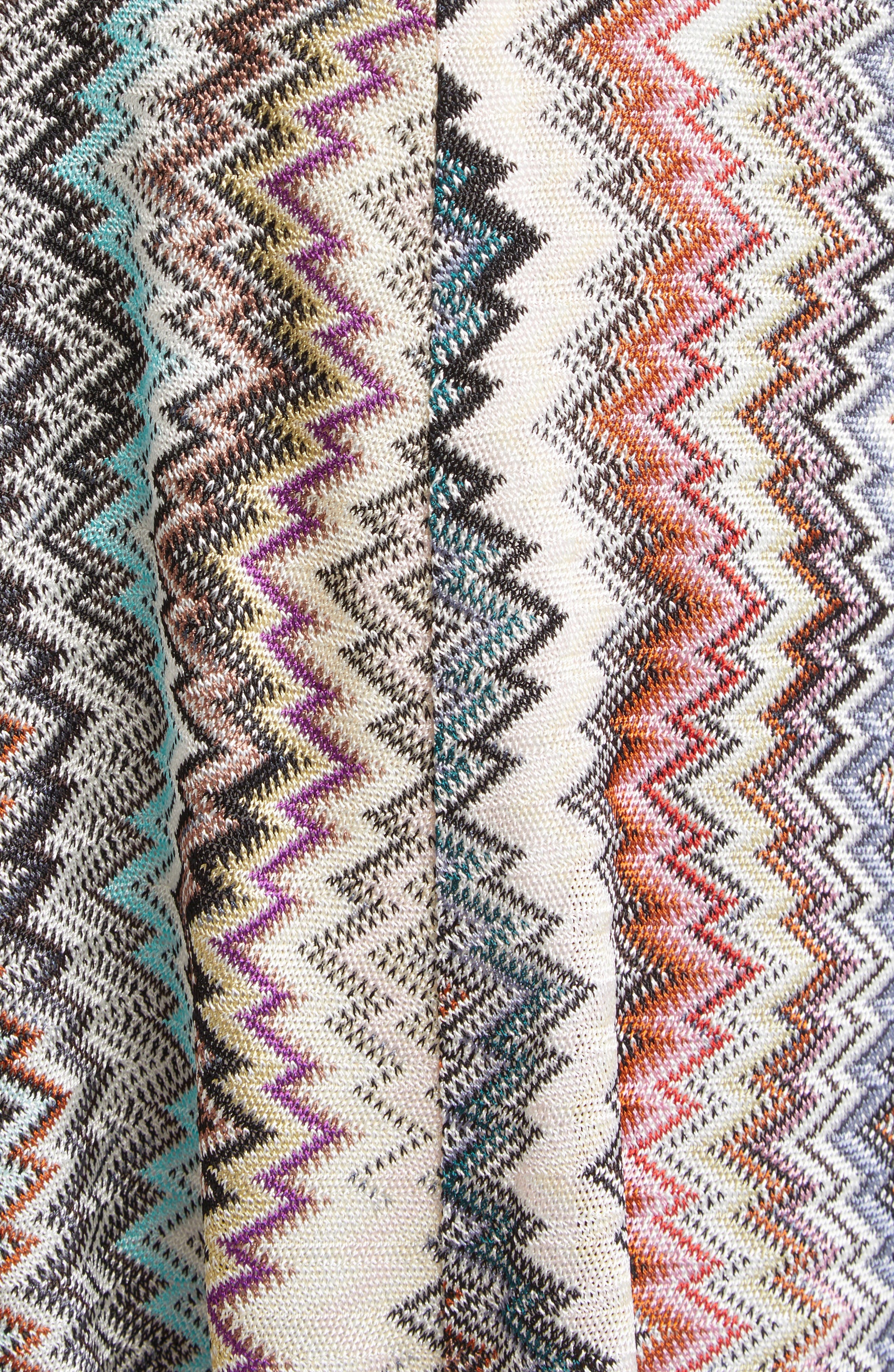 Missoni Zigzag Stripe Knit Maxi Dress in Multi White Blue Brown at Nordstrom - 6