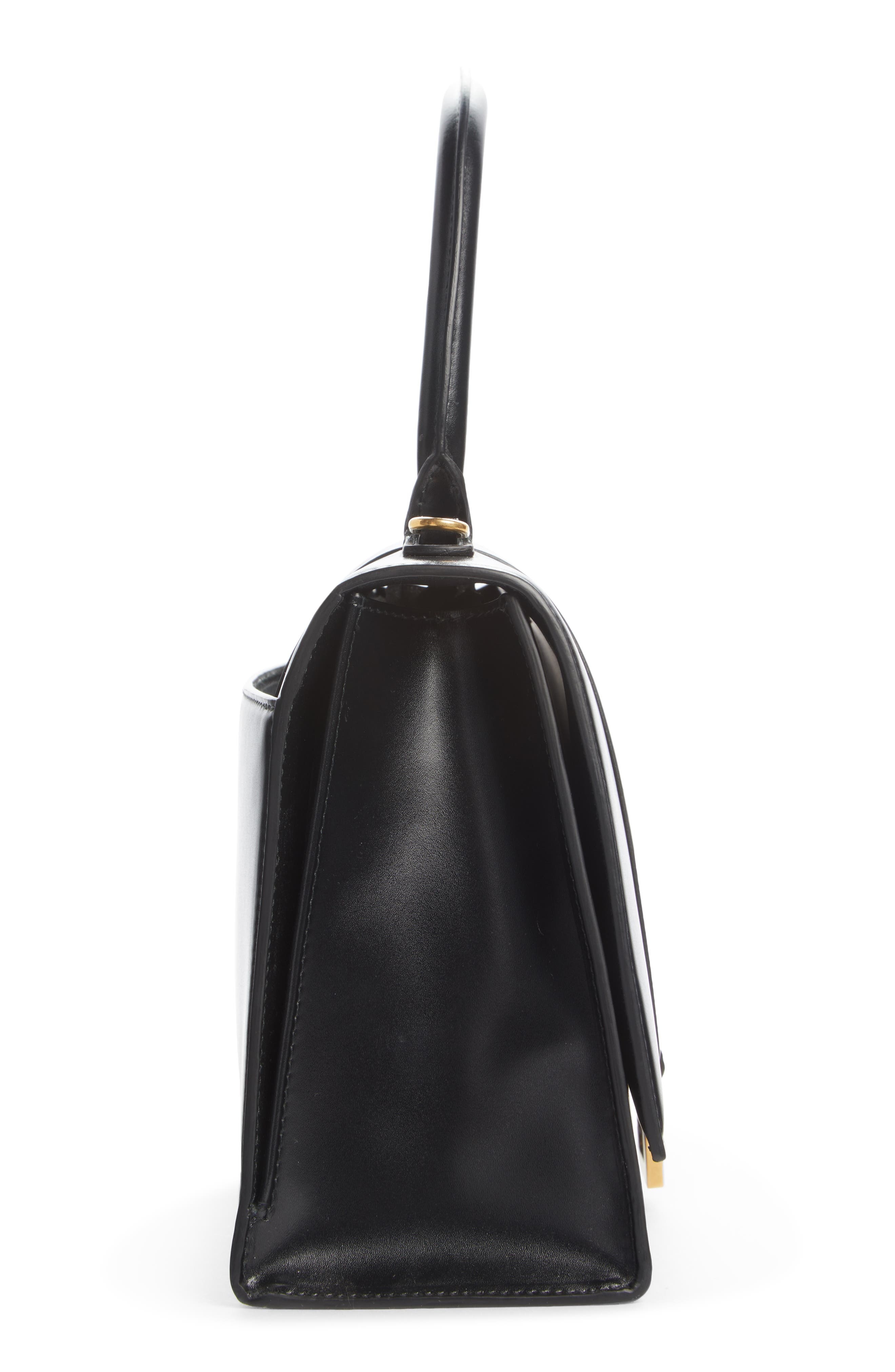 Hourglass Leather Top Handle Bag - 5