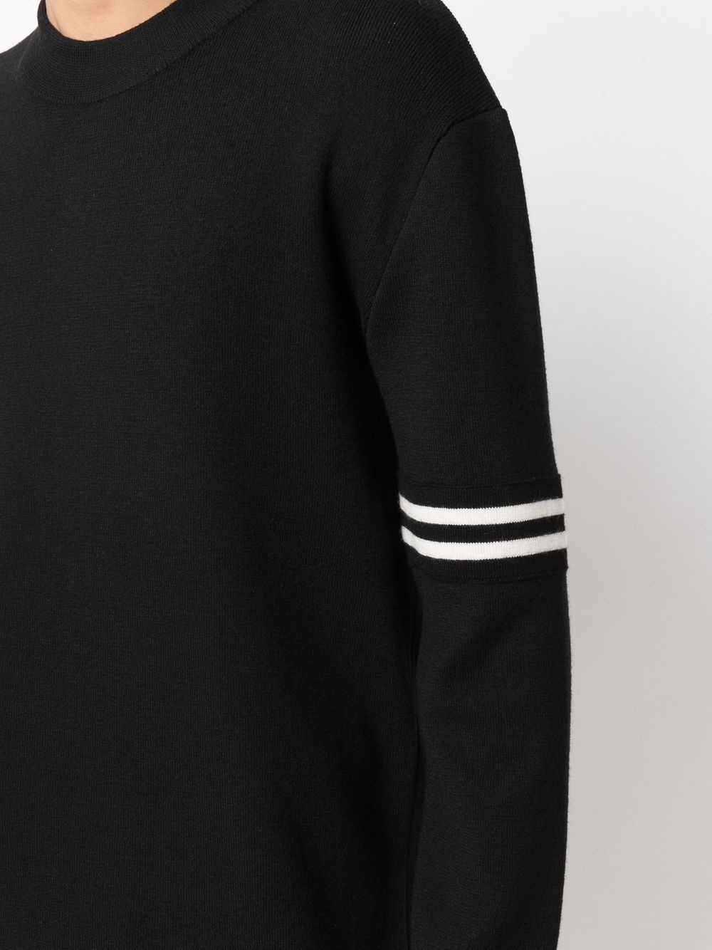 stripe-detail long-sleeve jumper - 5