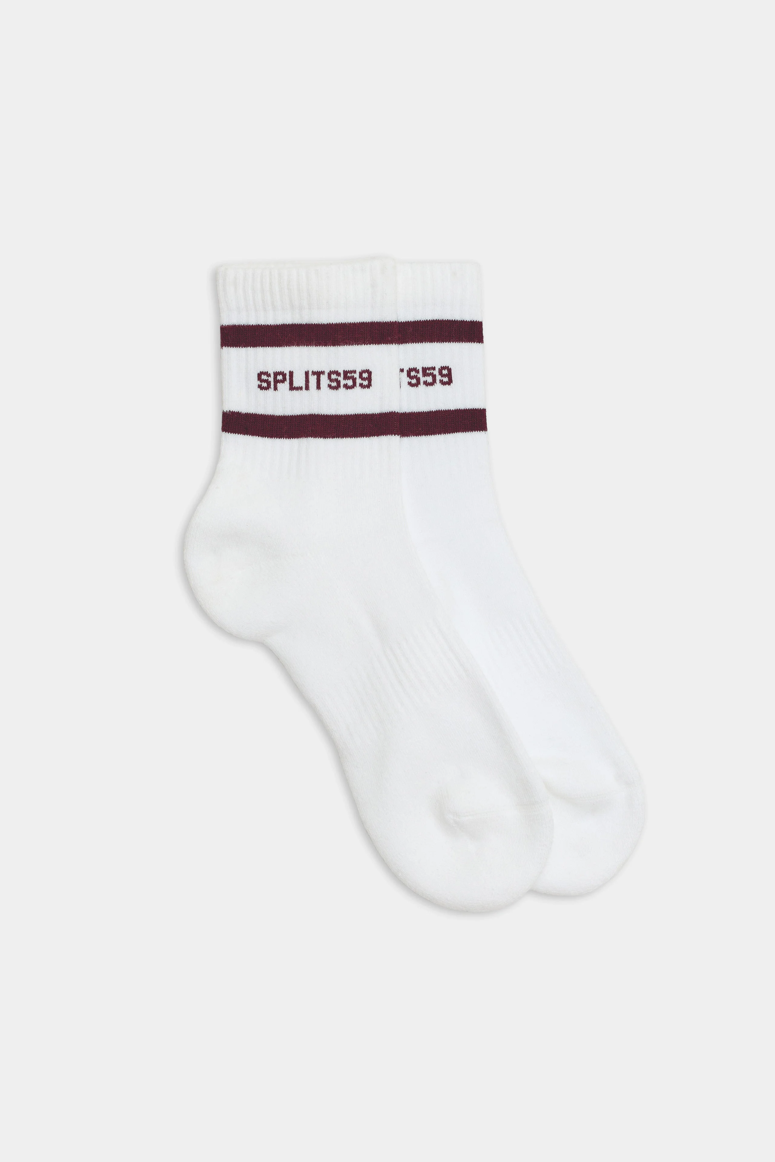 Logo Stripe Quarter Socks - 1