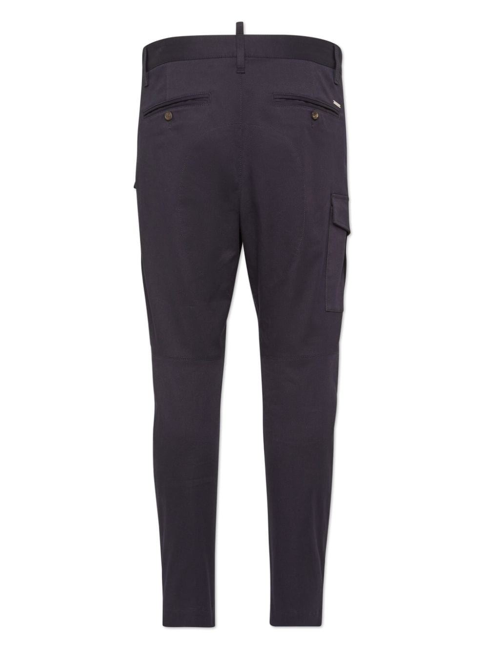 tapered cotton cargo trousers - 2