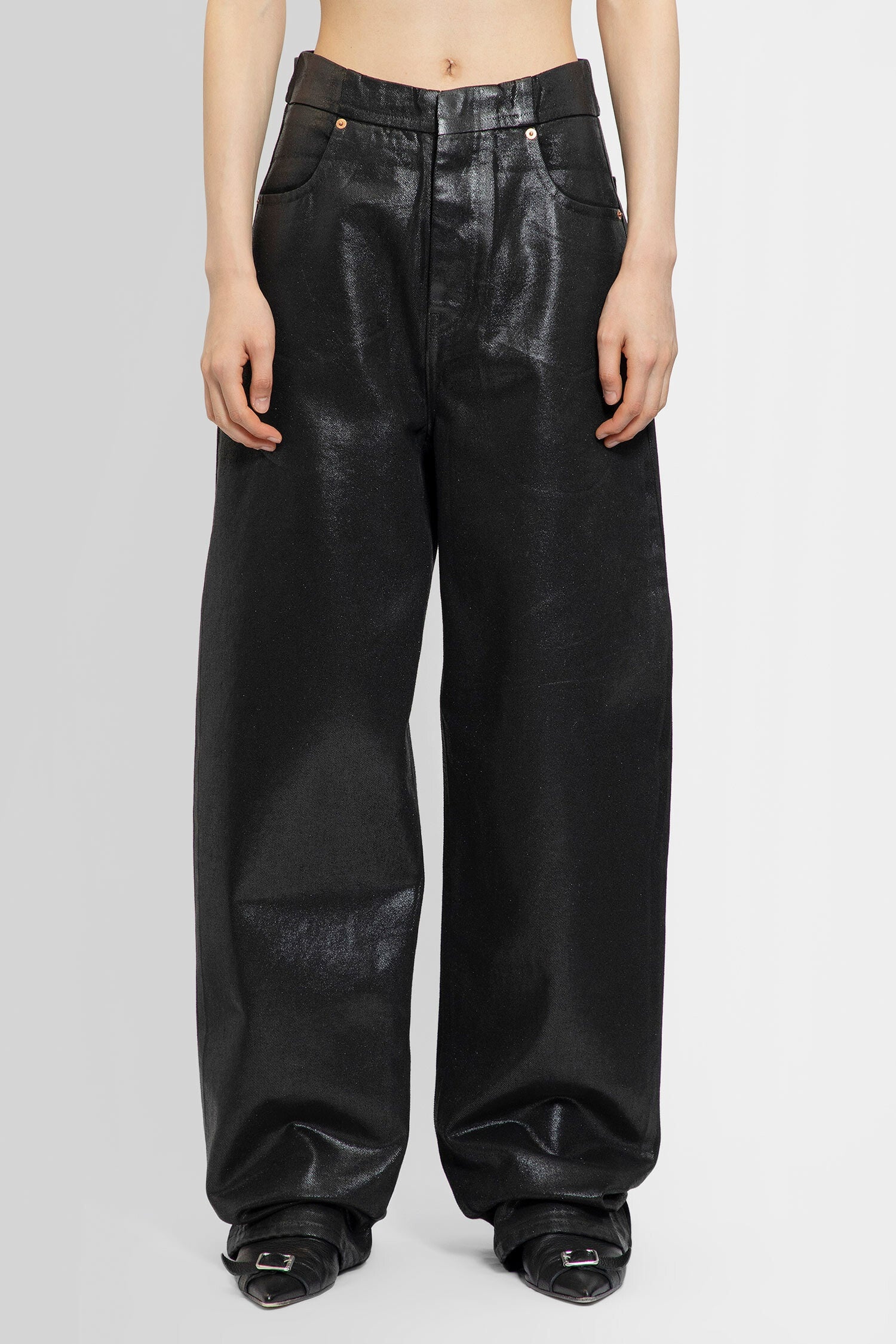 MM6 MAISON MARGIELA WOMAN BLACK JEANS - 2