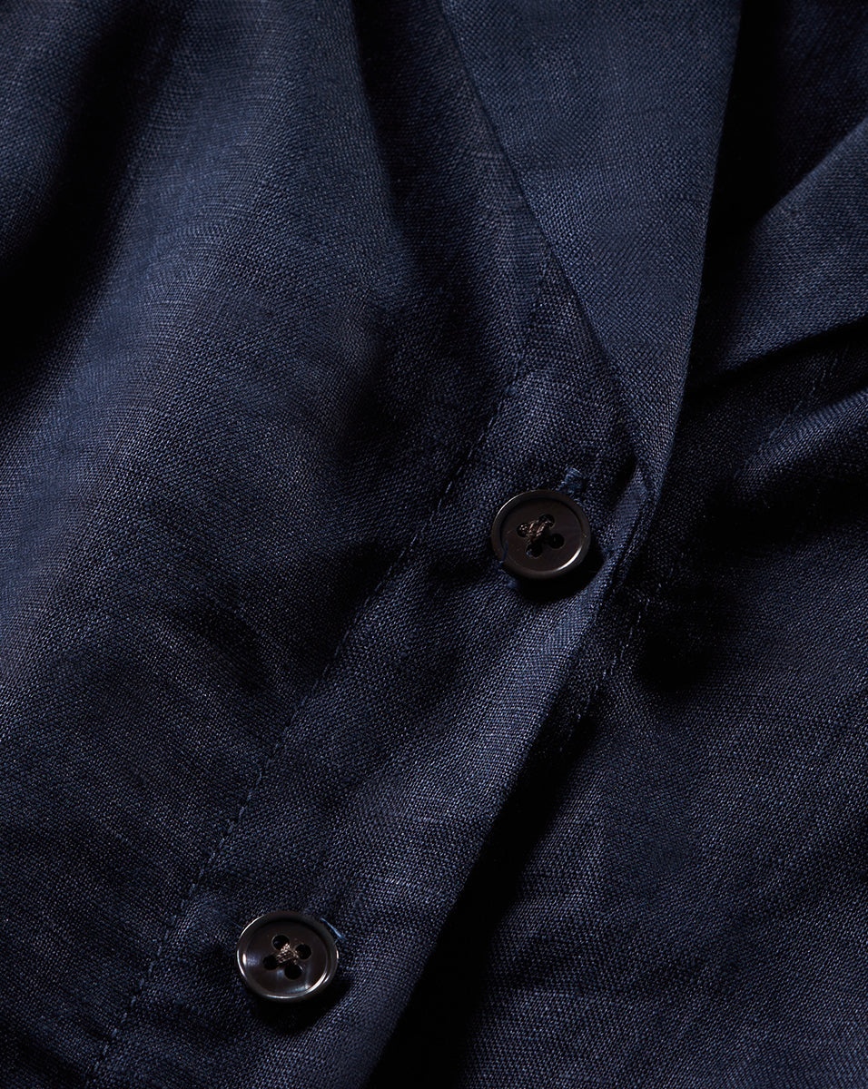 KASA LINEN BUTTON-DOWN TOP - 3
