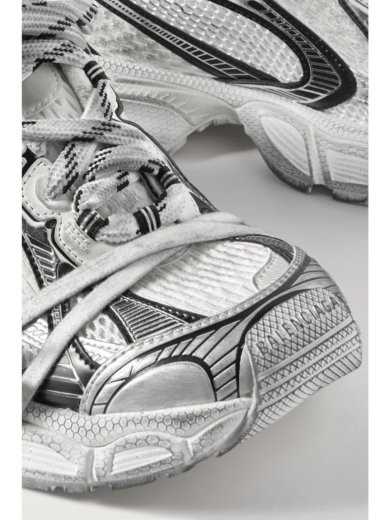 3XL mesh and rubber sneakers White - 4