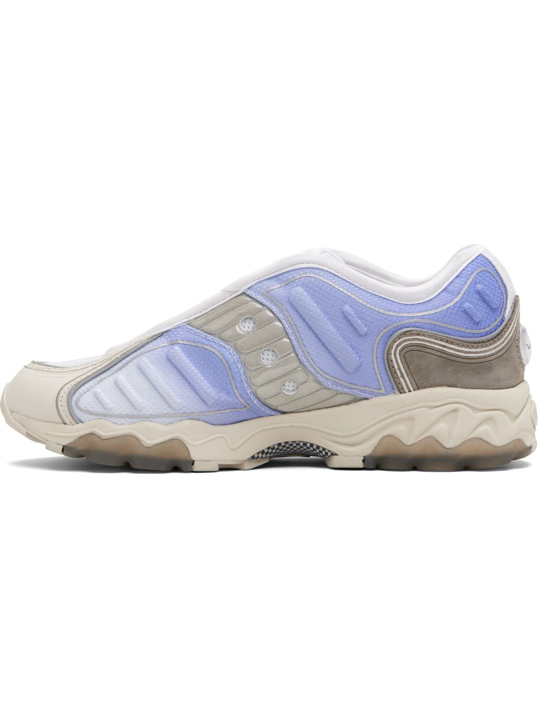Blue & Gray Matrix Fade Sneakers - 3