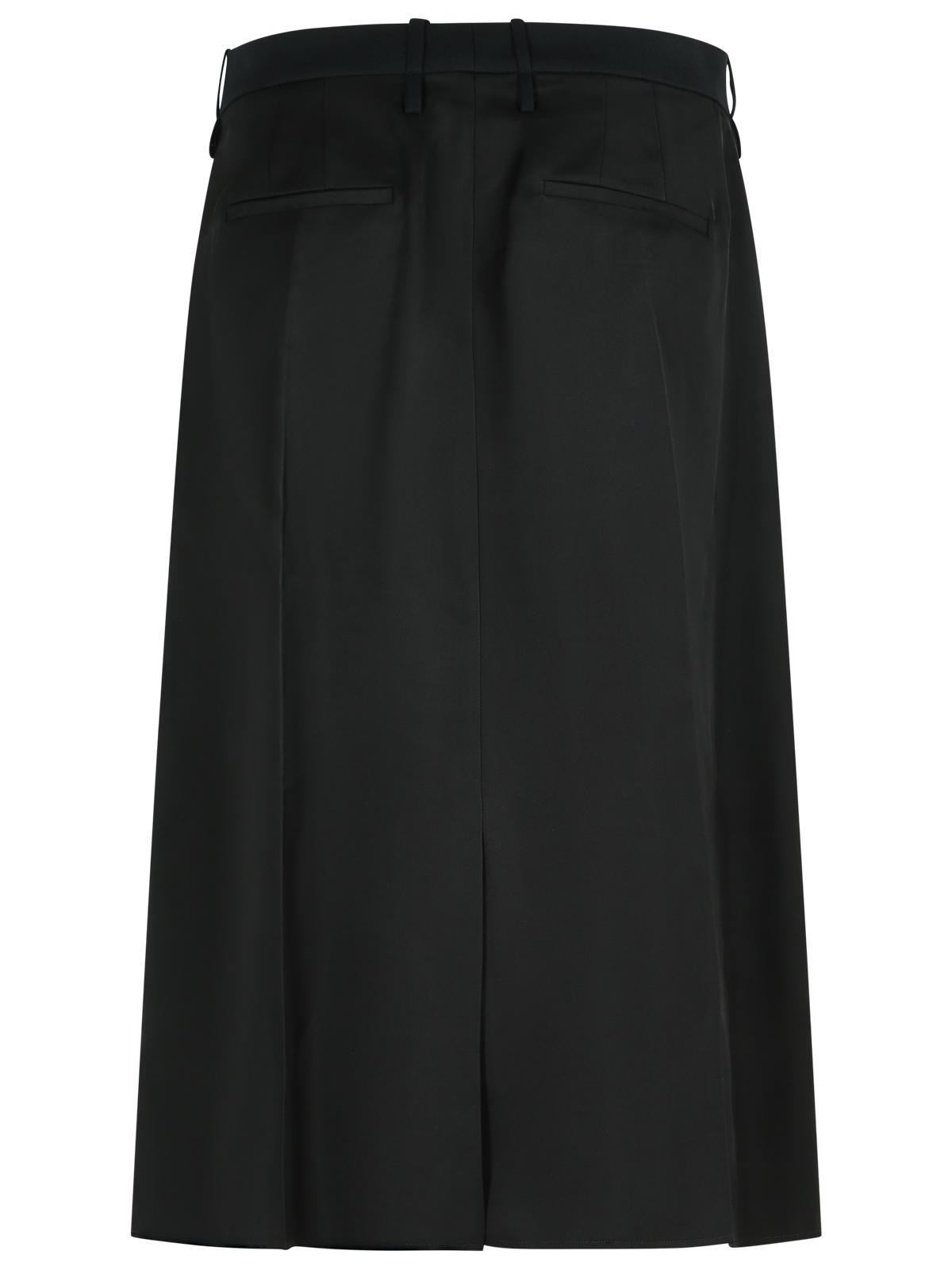 Jil Sander Black Wool Skirt Women - 3
