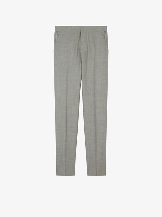 PANTS IN WOOL WITH METALLIC DETAILS - 1
