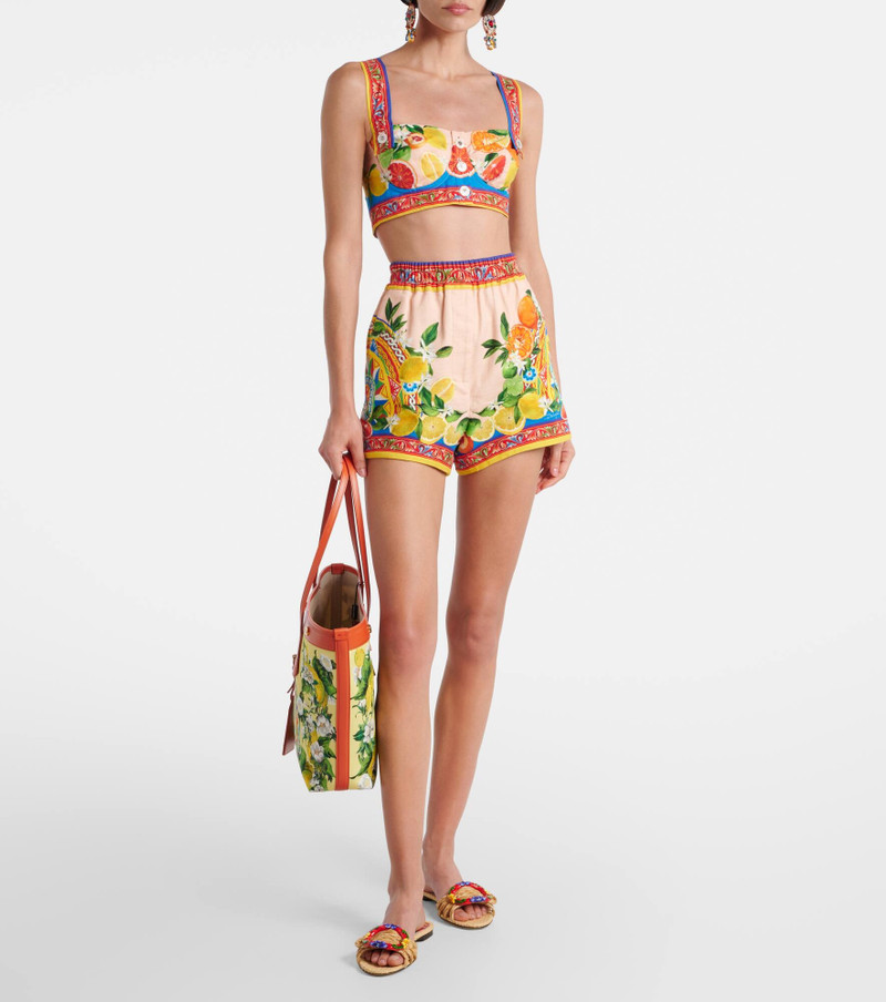 Dolce & Gabbana Taormina embellished raffia sandals outlook