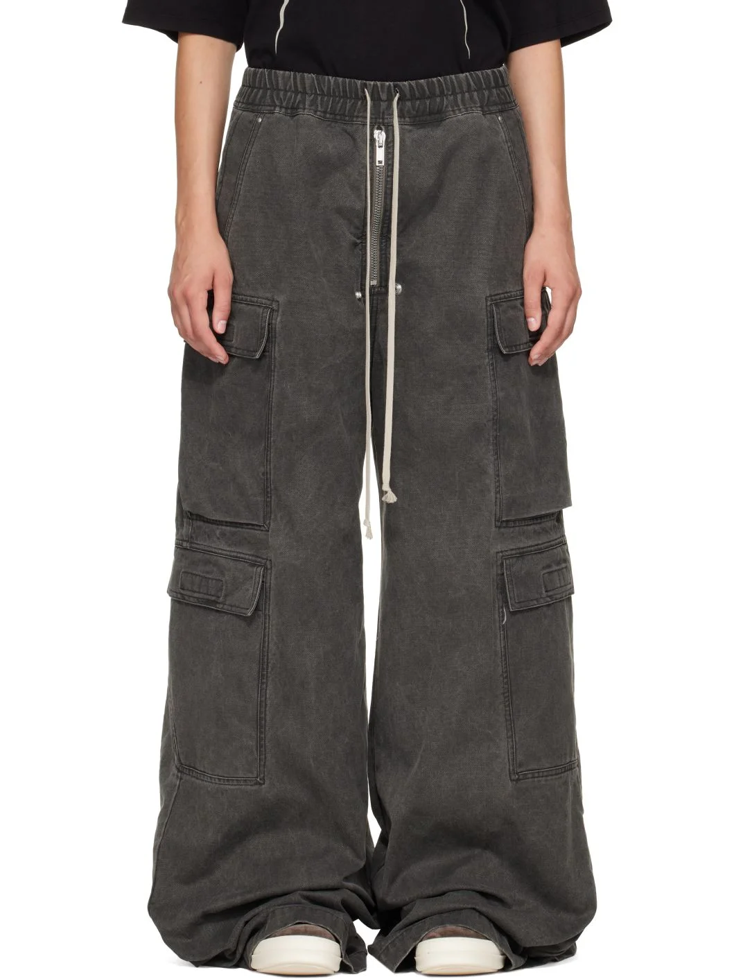 Black Tower Double Cargo Jumbo Belas Pants - 1