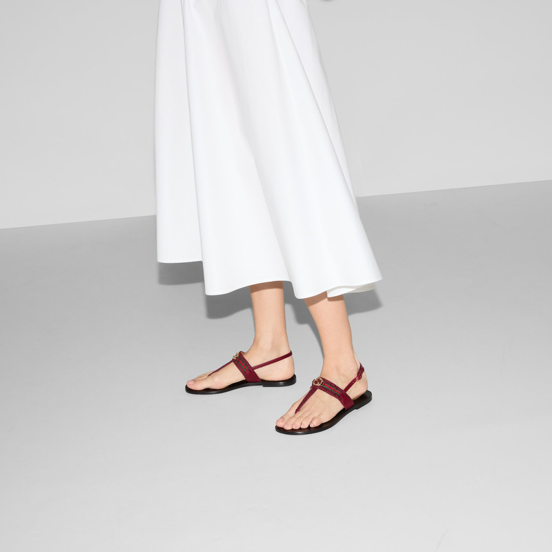 Women's Interlocking G Web sandal 3