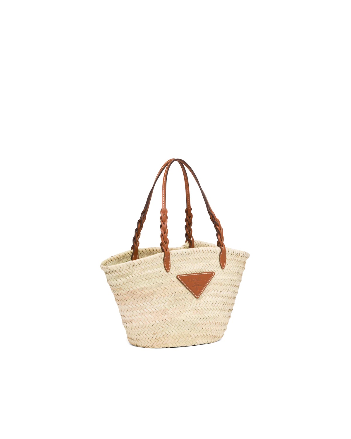 Woven Palm and Leather Tote - 3