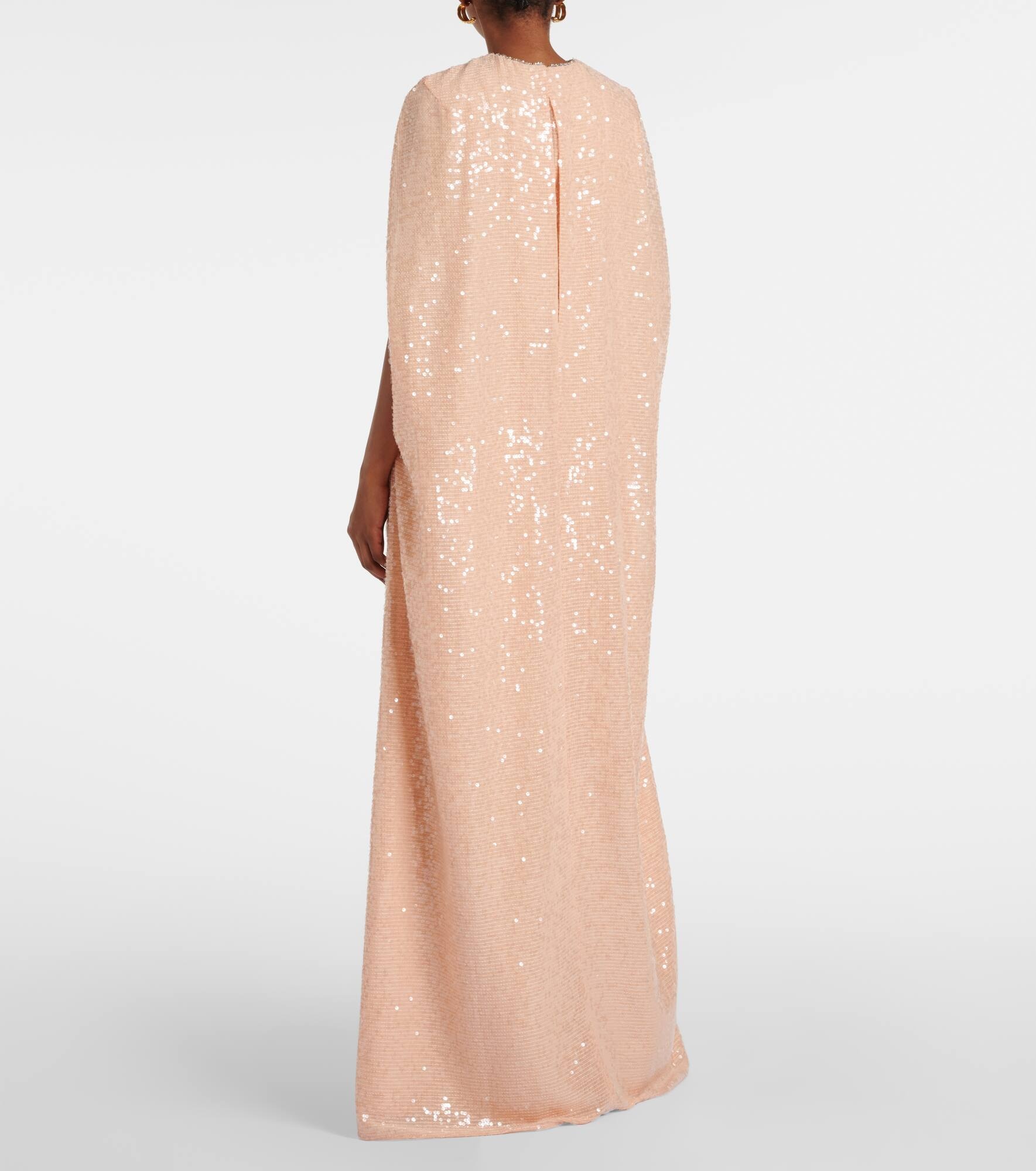 Sequined chiffon gown - 3