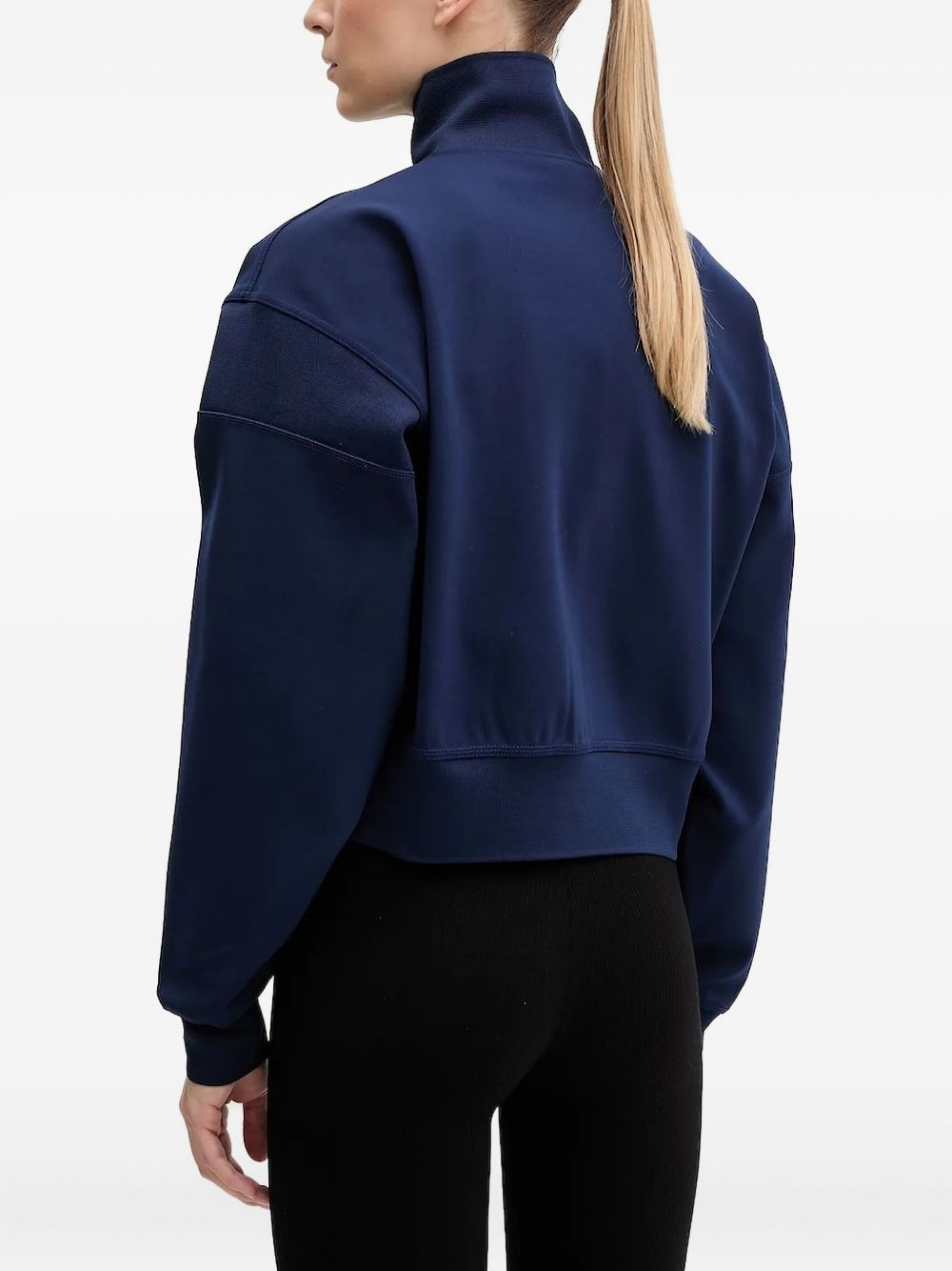 high-neck zip-up sweatshirt - 2